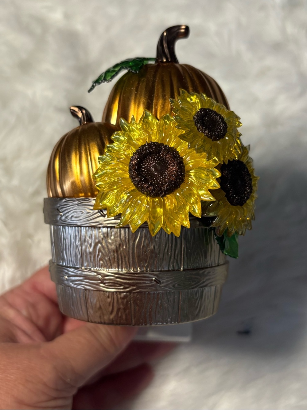 BBW PUMPKIN SUNFLOWER WALLFLOWER PLUG IN EUC
